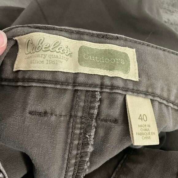 Cabela’s Men’s Outdoors Cargo Hiking Shorts Size 40 Green - Picture 9 of 11